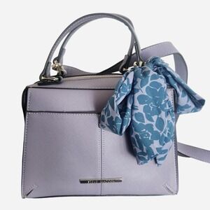 NWT Steve Madden Breese lilac purple crossbody bag with detachable floral scarf